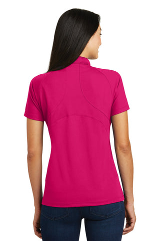 Sport-Tek Ladies Dri-Mesh Pro Polo (Pink Raspberry)