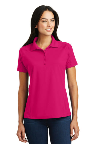 Sport-Tek Ladies Dri-Mesh Pro Polo (Pink Raspberry)