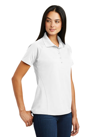 Sport-Tek Ladies Dri-Mesh Pro Polo (White)