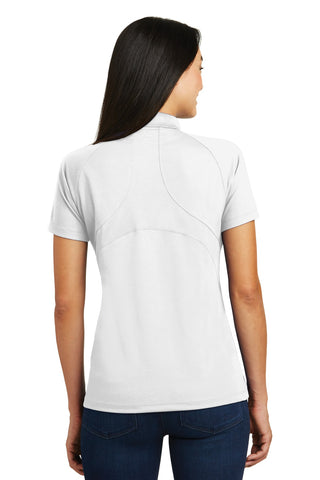 Sport-Tek Ladies Dri-Mesh Pro Polo (White)