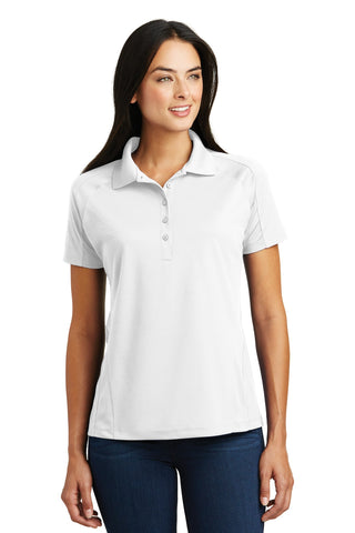 Sport-Tek Ladies Dri-Mesh Pro Polo (White)