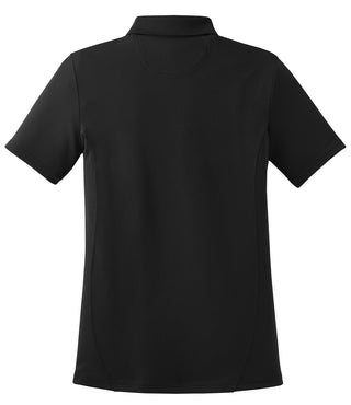 Sport-Tek Ladies Dry Zone Raglan Accent Polo (Black)