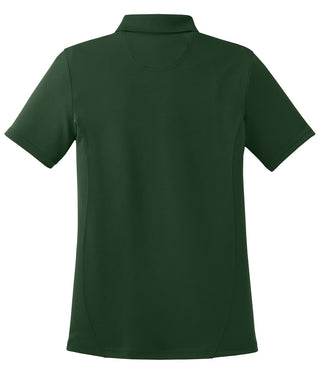 Sport-Tek Ladies Dry Zone Raglan Accent Polo (Forest Green)