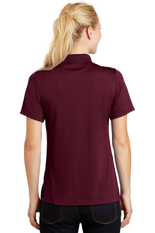 Sport-Tek Ladies Dry Zone Raglan Accent Polo (Maroon)