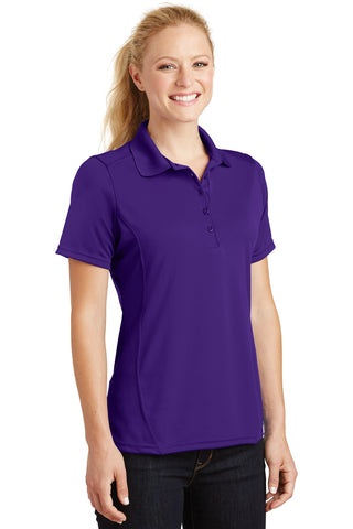 Sport-Tek Ladies Dry Zone Raglan Accent Polo (Purple)