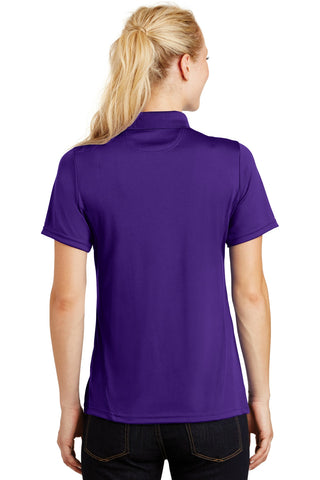 Sport-Tek Ladies Dry Zone Raglan Accent Polo (Purple)