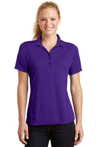 Sport-Tek Ladies Dry Zone Raglan Accent Polo (Purple)