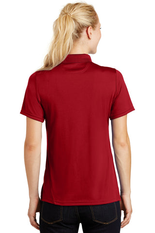 Sport-Tek Ladies Dry Zone Raglan Accent Polo (True Red)