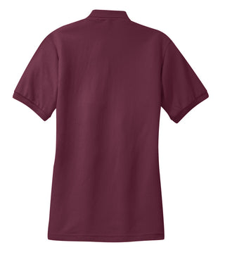 Port Authority Ladies Silk Touch Polo (Burgundy)