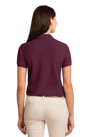 Port Authority Ladies Silk Touch Polo (Burgundy)