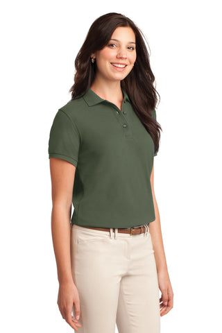 Port Authority Ladies Silk Touch Polo (Clover Green)