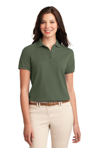 Port Authority Ladies Silk Touch Polo (Clover Green)
