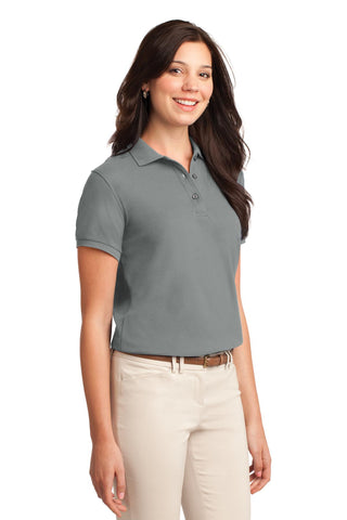 Port Authority Ladies Silk Touch Polo (Cool Grey)