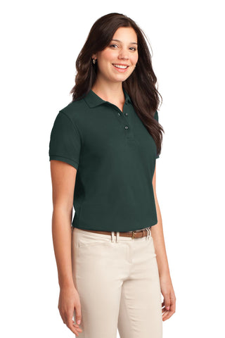 Port Authority Ladies Silk Touch Polo (Dark Green)