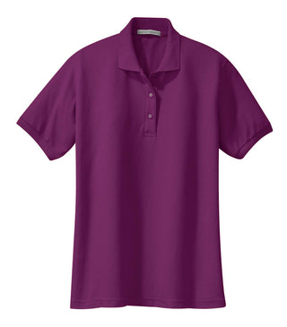 Port Authority Ladies Silk Touch Polo (Deep Berry)