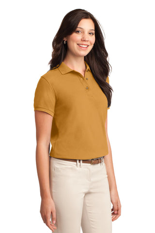 Port Authority Ladies Silk Touch Polo (Gold)