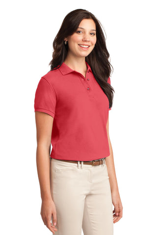 Port Authority Ladies Silk Touch Polo (Hibiscus)