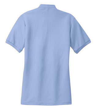 Port Authority Ladies Silk Touch Polo (Light Blue)