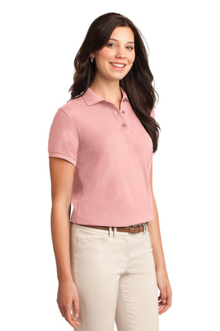 Port Authority Ladies Silk Touch Polo (Light Pink)