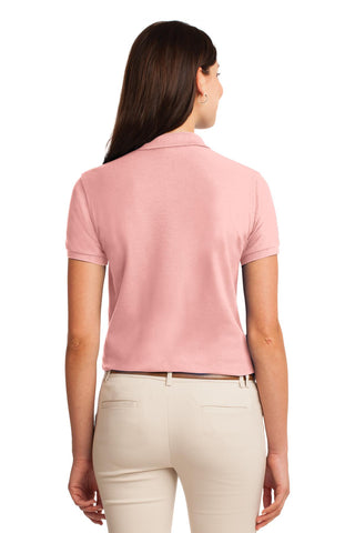 Port Authority Ladies Silk Touch Polo (Light Pink)