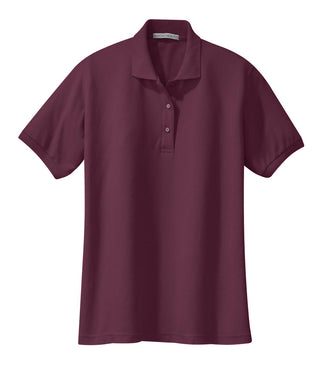 Port Authority Ladies Silk Touch Polo (Maroon)