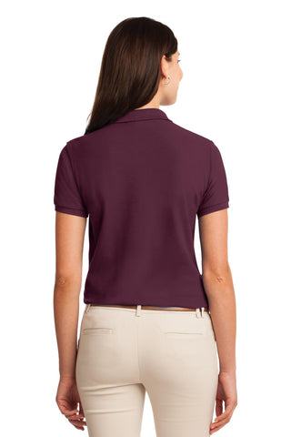 Port Authority Ladies Silk Touch Polo (Maroon)