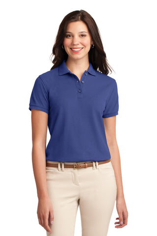 Port Authority Ladies Silk Touch Polo (Mediterranean Blue)