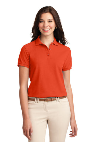 Port Authority Ladies Silk Touch Polo (Orange)