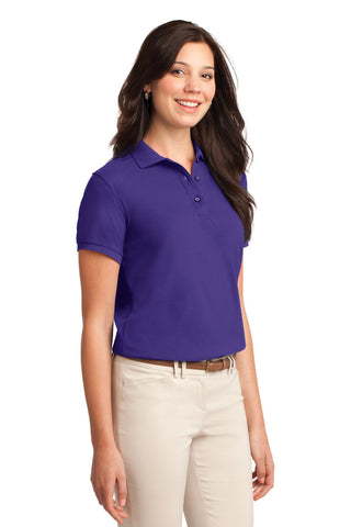 Port Authority Ladies Silk Touch Polo (Purple)