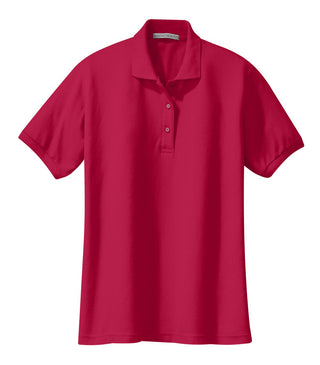 Port Authority Ladies Silk Touch Polo (Red)