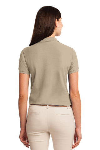 Port Authority Ladies Silk Touch Polo (Stone)