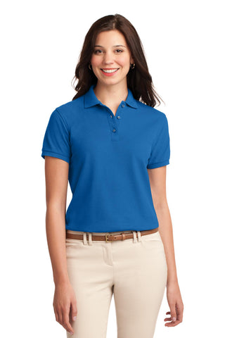 Port Authority Ladies Silk Touch Polo (Strong Blue)