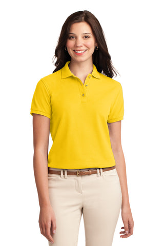 Port Authority Ladies Silk Touch Polo (Sunflower Yellow)