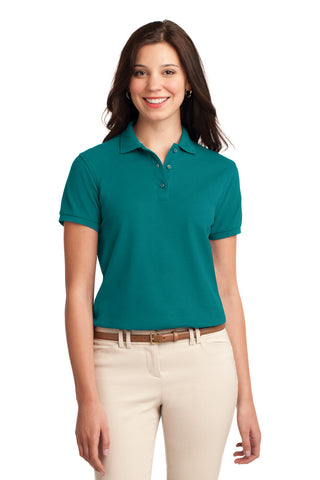 Port Authority Ladies Silk Touch Polo (Teal Green)