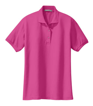 Port Authority Ladies Silk Touch Polo (Tropical Pink)