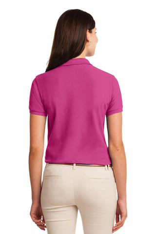 Port Authority Ladies Silk Touch Polo (Tropical Pink)