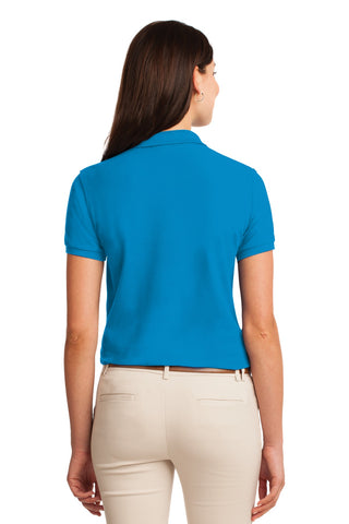 Port Authority Ladies Silk Touch Polo (Turquoise)