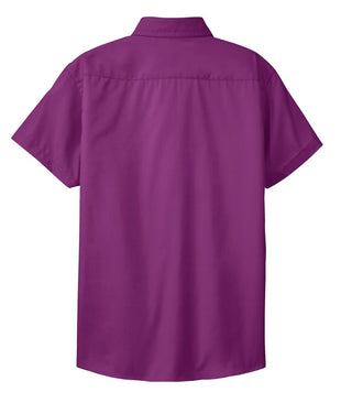 Port Authority Ladies Short Sleeve Easy Care Shirt (Deep Berry)