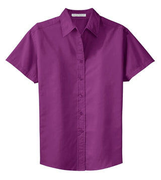 Port Authority Ladies Short Sleeve Easy Care Shirt (Deep Berry)