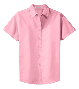 Port Authority Ladies Short Sleeve Easy Care Shirt (Light Pink)