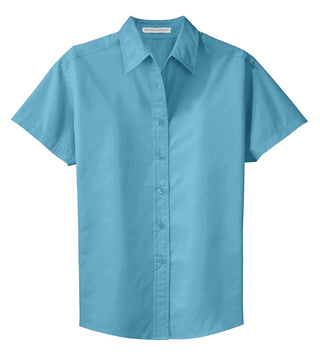 Port Authority Ladies Short Sleeve Easy Care Shirt (Maui Blue)