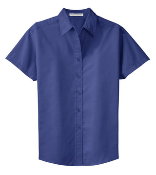 Port Authority Ladies Short Sleeve Easy Care Shirt (Mediterranean Blue)