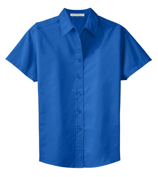 Port Authority Ladies Short Sleeve Easy Care Shirt (Strong Blue)