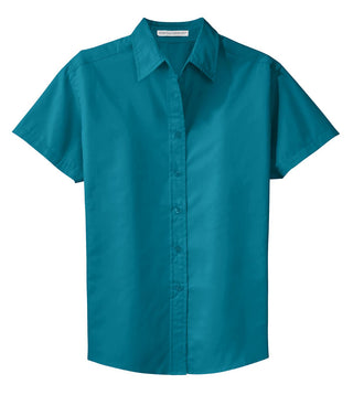 Port Authority Ladies Short Sleeve Easy Care Shirt (Teal Green)