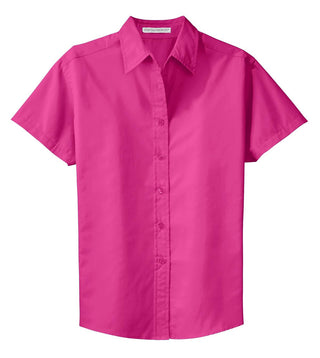 Port Authority Ladies Short Sleeve Easy Care Shirt (Tropical Pink)