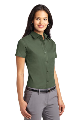 Port Authority Ladies Short Sleeve Easy Care Shirt (Clover Green)