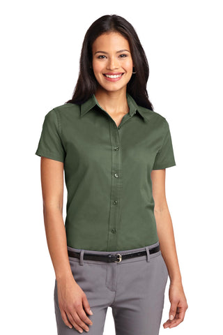 Port Authority Ladies Short Sleeve Easy Care Shirt (Clover Green)