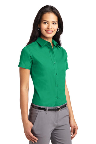 Port Authority Ladies Short Sleeve Easy Care Shirt (Court Green)