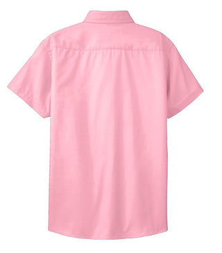 Port Authority Ladies Short Sleeve Easy Care Shirt (Light Pink)