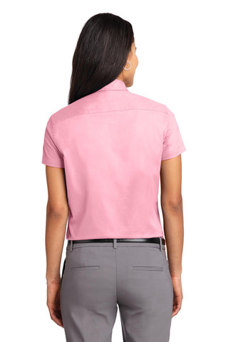 Port Authority Ladies Short Sleeve Easy Care Shirt (Light Pink)